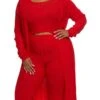 Plus Size Geo Knit Duster