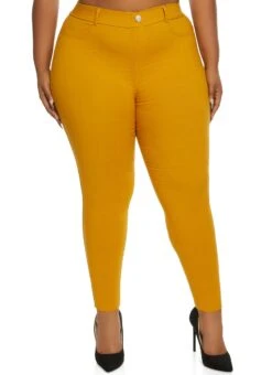 Plus Size Hyperstretch Pull On Skinny Pants