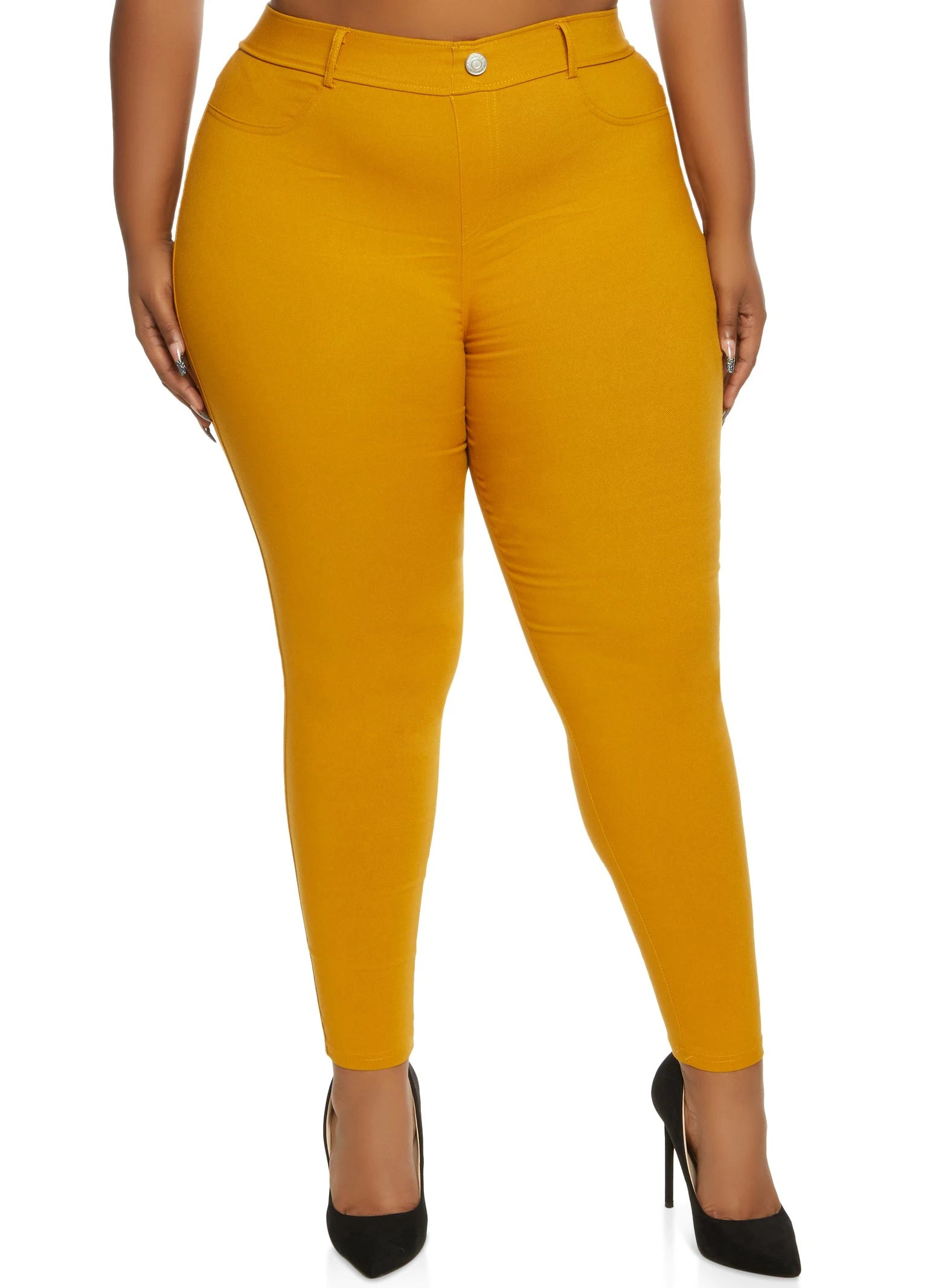 Plus Size Hyperstretch Pull On Skinny Pants