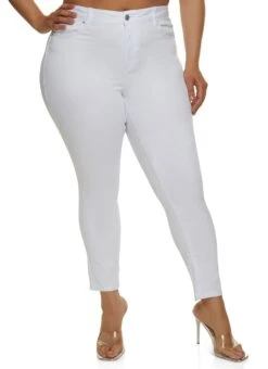 Plus Size WAX High Waist Push Up Skinny Jeans