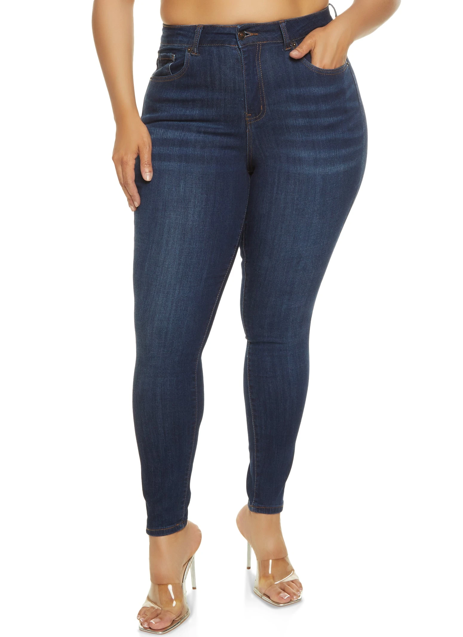 Plus Size WAX Basic High Rise Skinny Jeans
