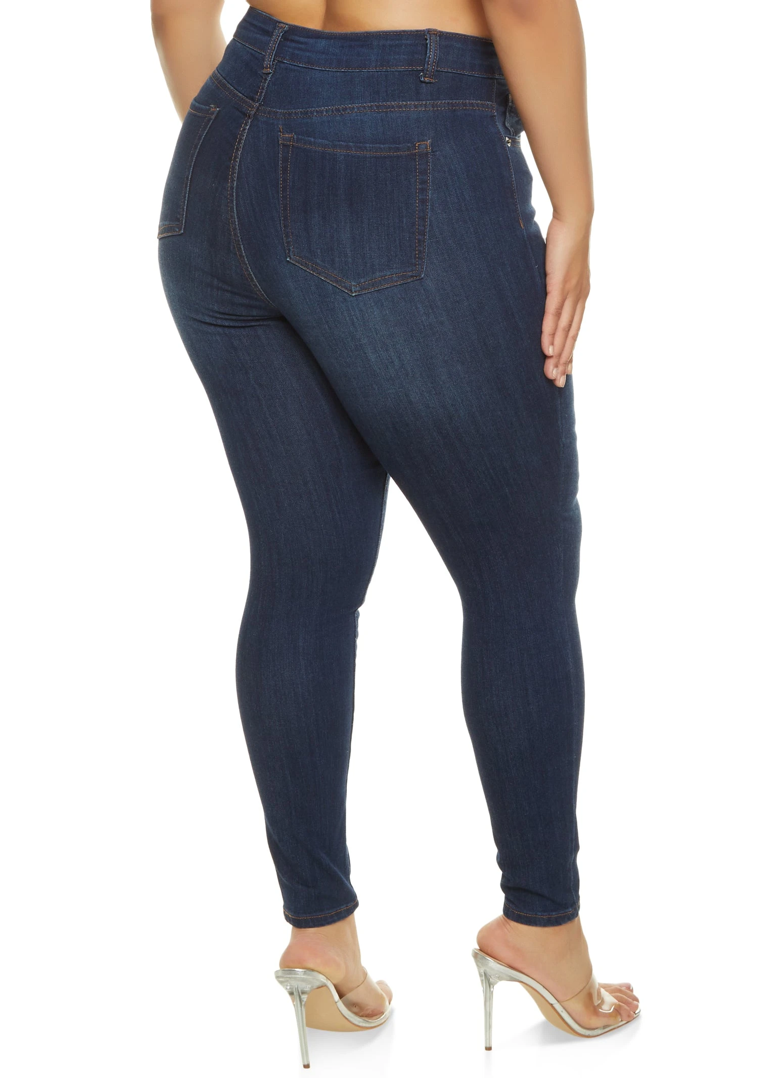 Plus Size WAX Basic High Rise Skinny Jeans - Image 2