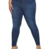 Plus Size WAX High Waist Whiskered Skinny Jeans
