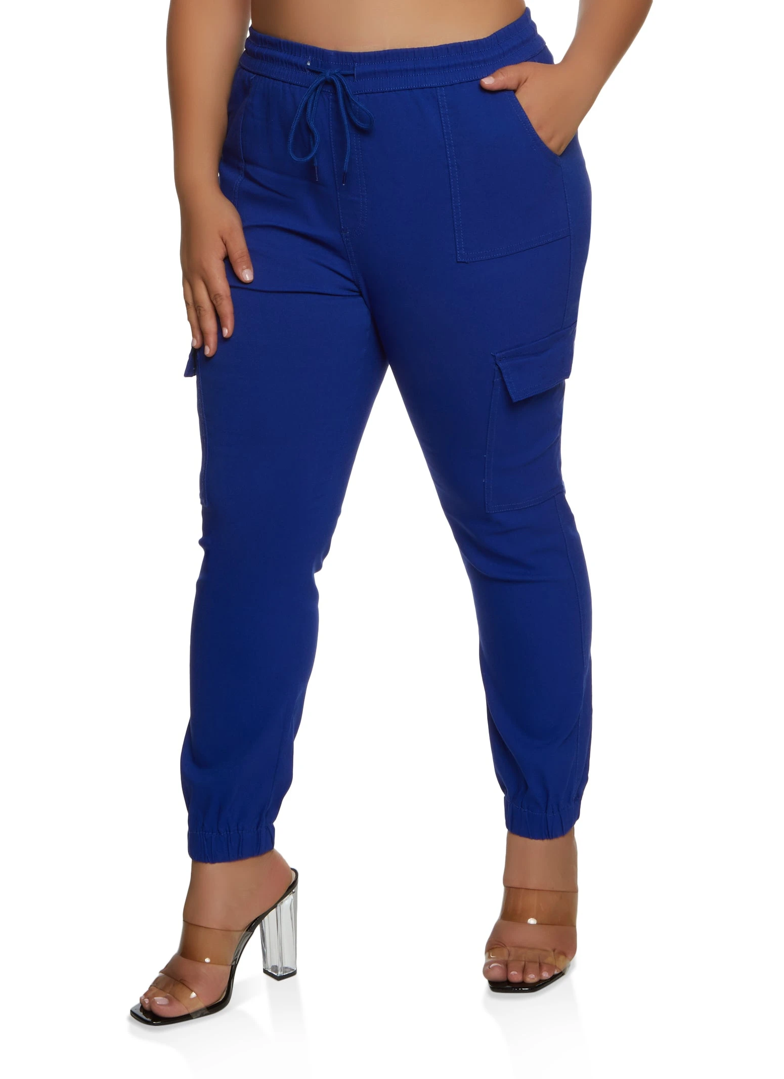 Plus Size Hyperstretch Cargo Joggers