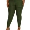 Plus Size Hyperstretch Belted Front Cargo Pocket Pants