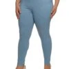 Plus Size Hyperstretch Pintuck Pull On Skinny Pants