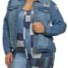 Plus Size Almost Famous Distressed Jean Jacket