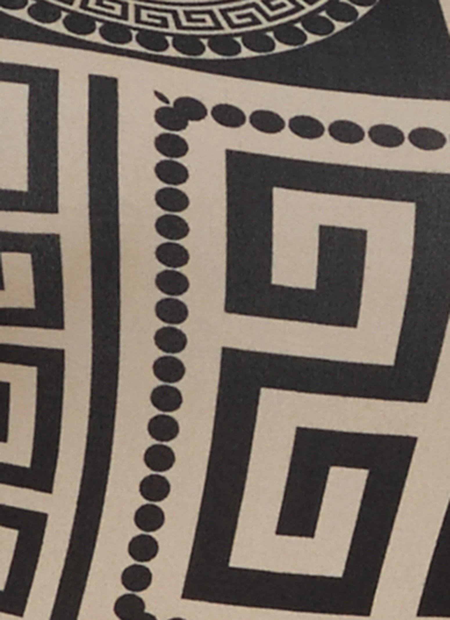 Plus Size Long Sleeve Geometric Patterned Bodysuit - Image 4