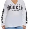 Plus Size Brooklyn Long Sleeve Graphic Tee