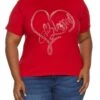 Plus Size Rhinestone Blessed Graphic Tee