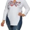 Plus Size Blessed Beyond Measure Hanky Hem Top