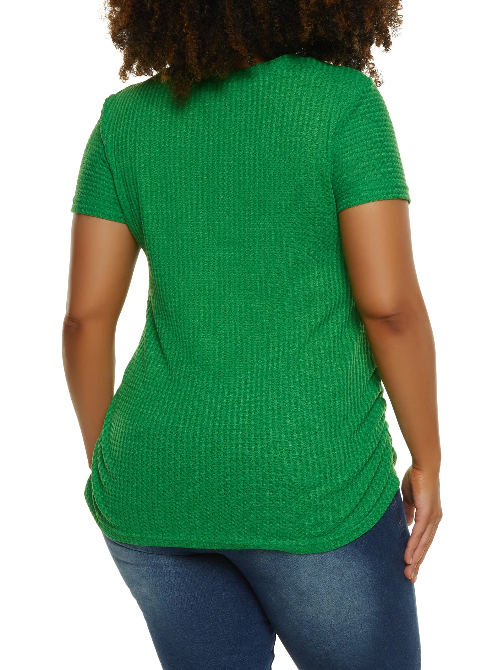 Plus Size Rhinestone Sassy Patch Graphic Tee - Image 2