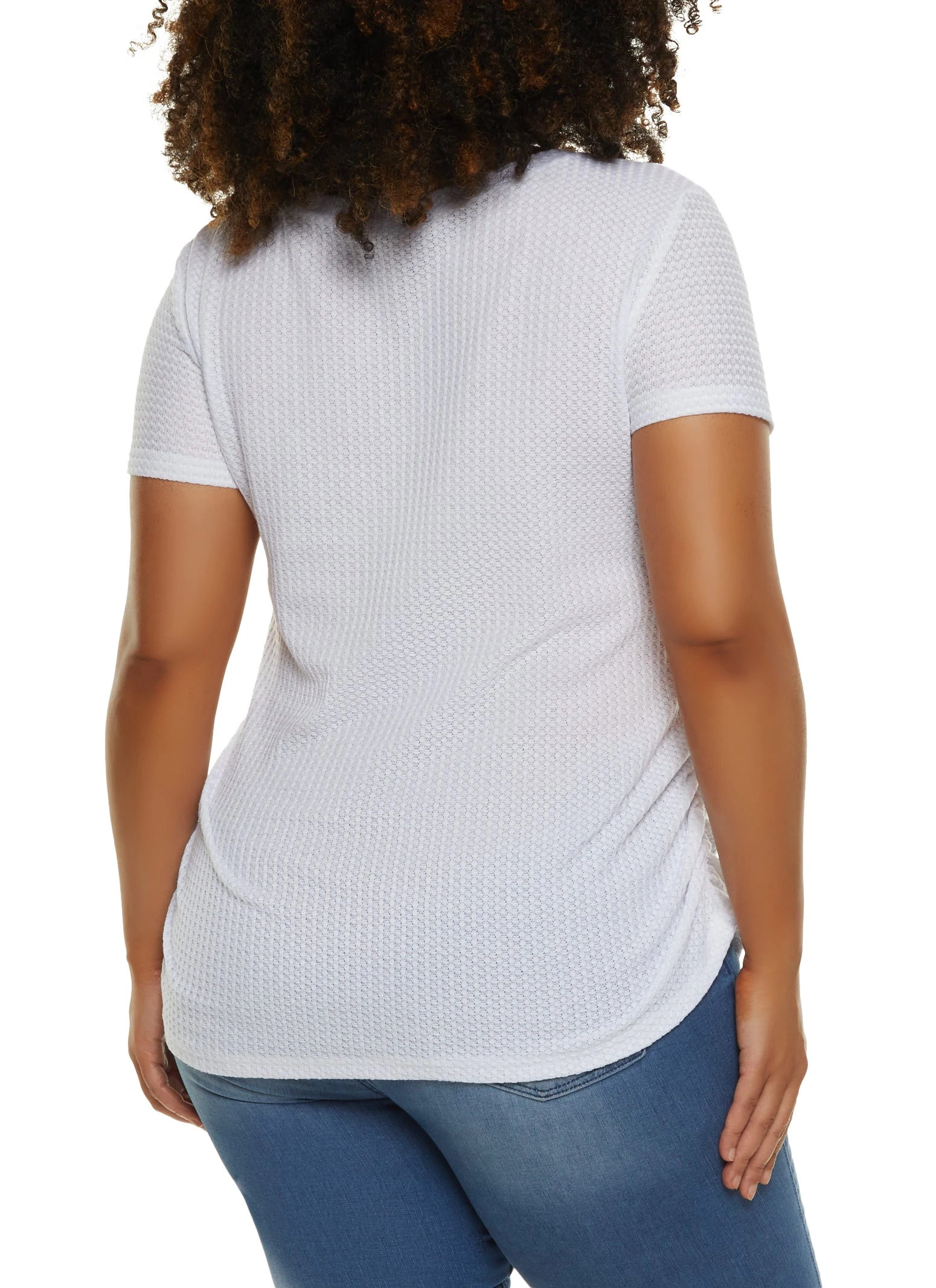Plus Size With Love Patch Graphic Tee - Image 2