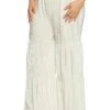 Plus Size Plisse Tiered Palazzo Pants