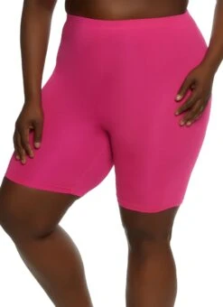 Plus Size High Waisted Biker Shorts