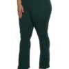Plus Size Ribbed High Waist Flare Pants