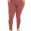 Plus Size Seamless High Waist Drawstring Leggings