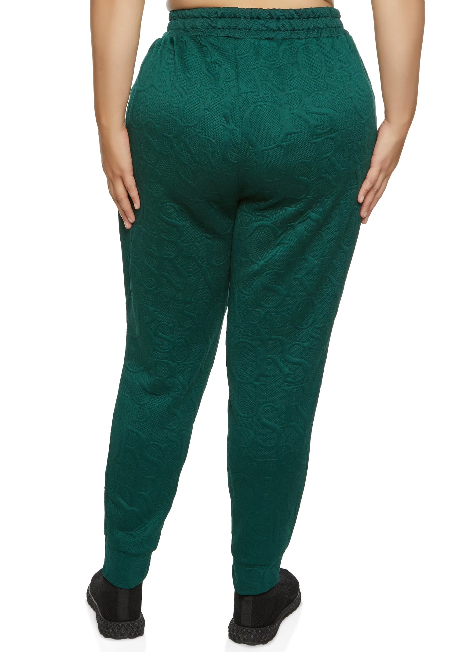 Plus Size Embossed Joggers - Image 2