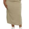 Plus Size Fleece Maxi Skirt