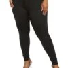 Plus Size Solid Ponte Dress Pants