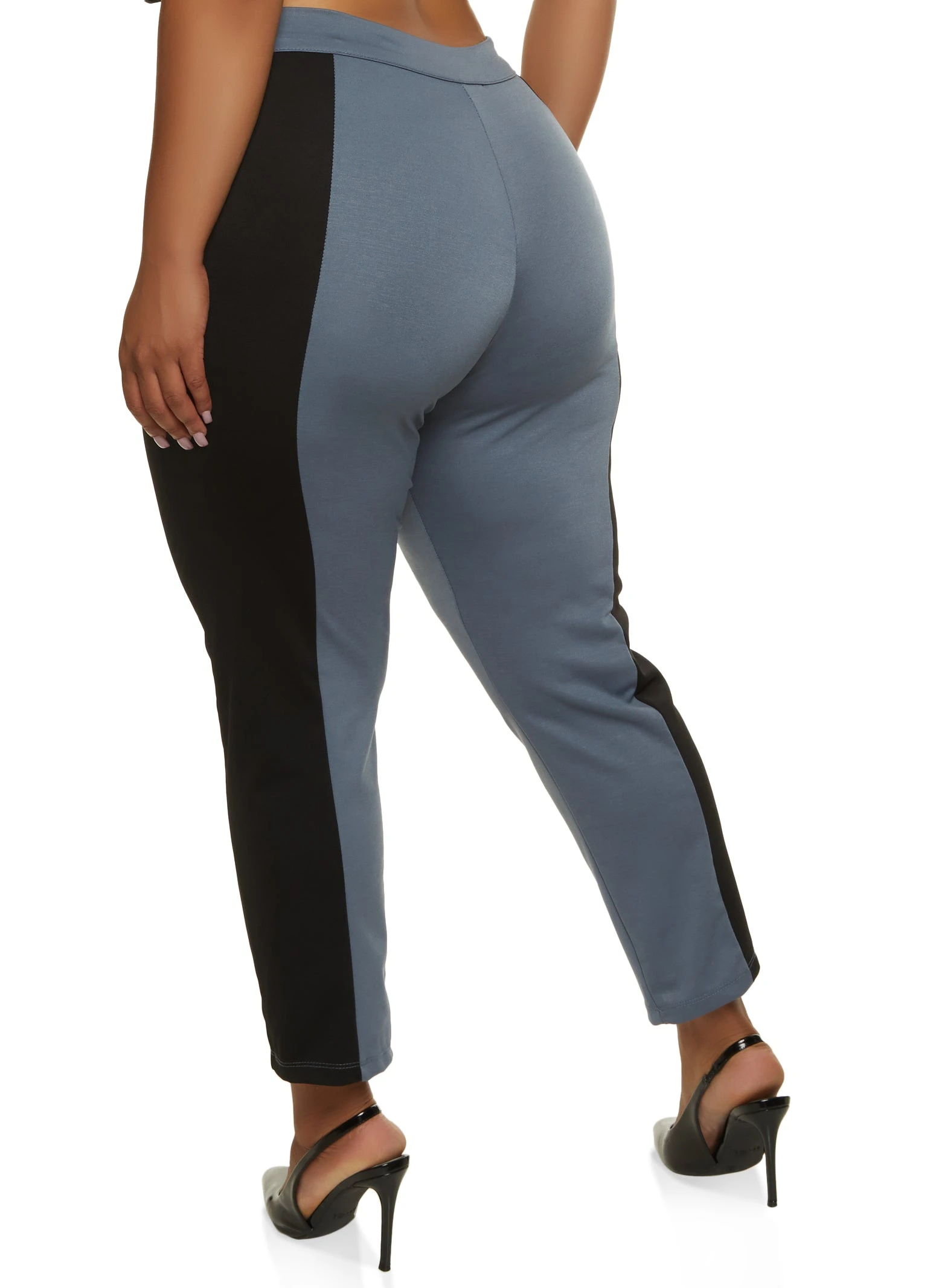 Plus Size Color Block Dress Pants - Image 2