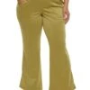 Plus Size Scuba Pull On Flared Pants