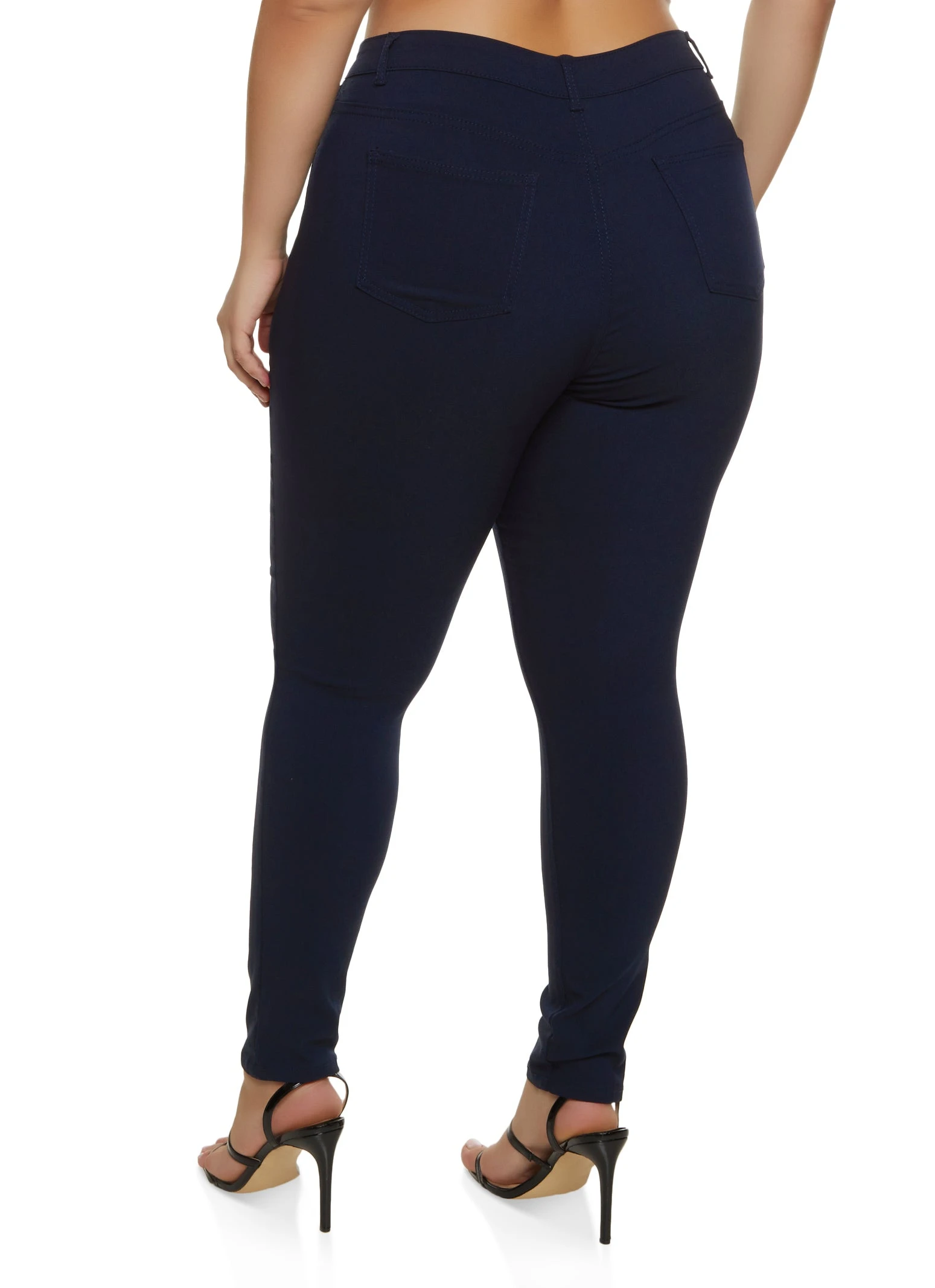 Plus Size Basic Hyperstretch Skinny Pants - Image 2