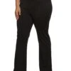 Plus Size Pintuck Ponte Boot Cut Pants