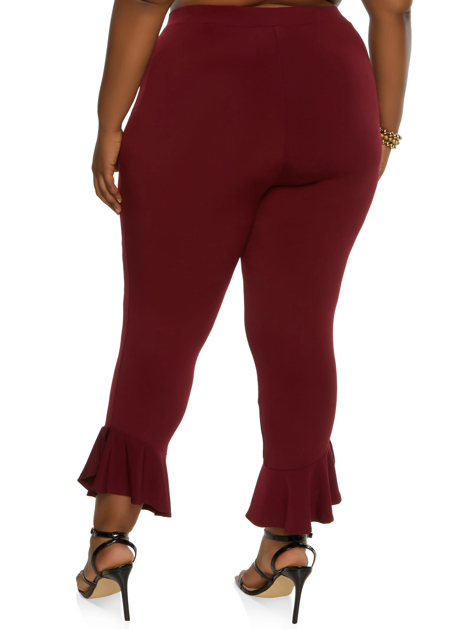Plus Size Flare Hem Pants - Image 2
