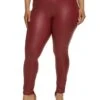 Plus Size Faux Leather Leggings