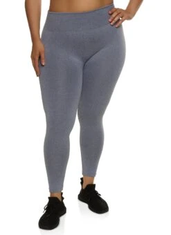 Plus Size Fleece Lined High Waist Leggings