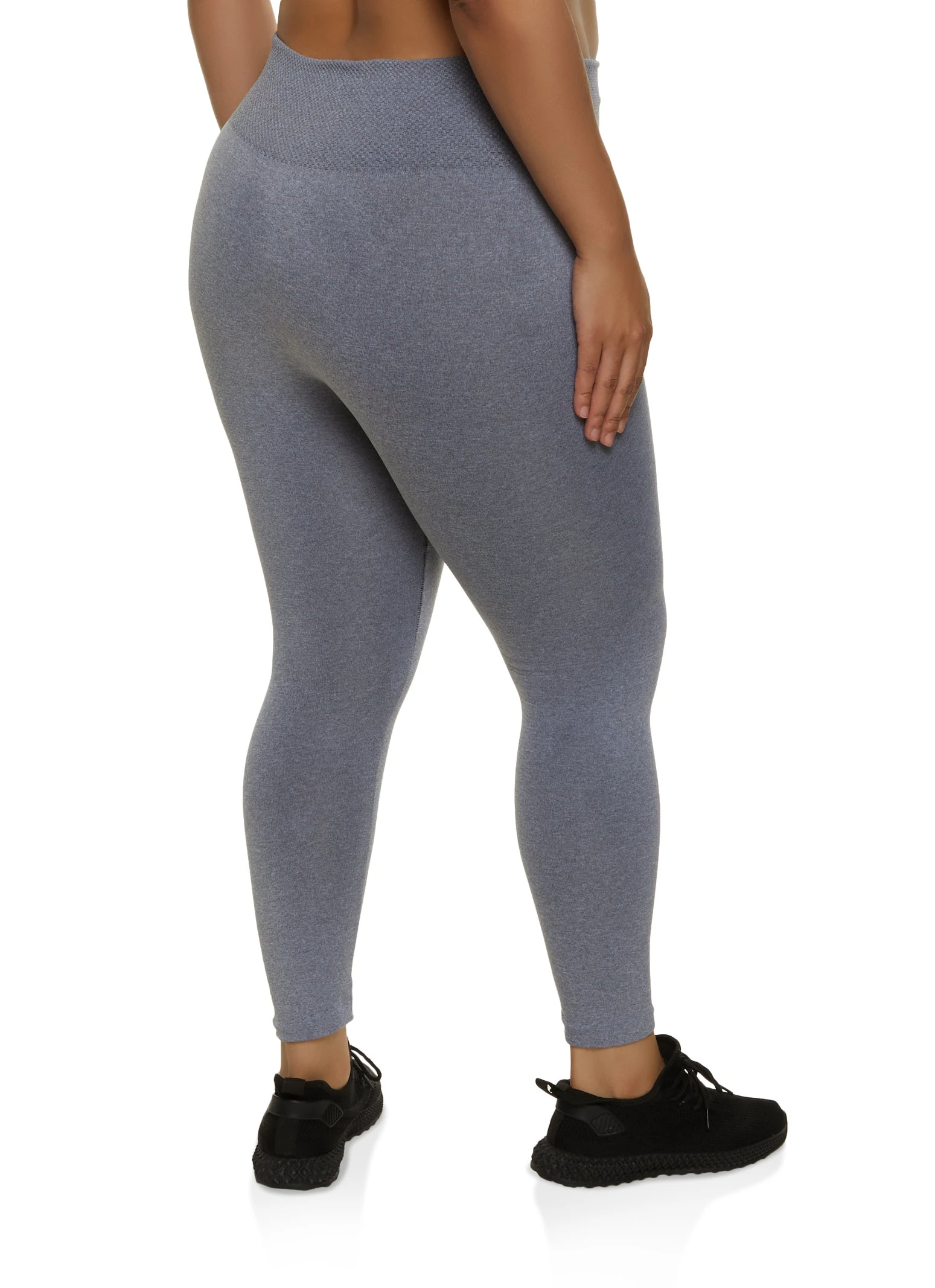 Plus Size Fleece Lined High Waist Leggings - Image 2