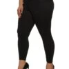 Plus Size Ribbed Knit Fleece Lined Leggings