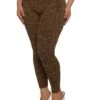 Plus Size Seamless Leopard Print Leggings