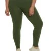 Plus Size High Waisted Fleece Lined Leggings