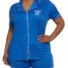 Plus Size Nap Queen Pajama Shirt And Shorts