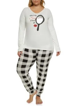 Plus Size Sexiest Of Them All Pajama Top And Pants