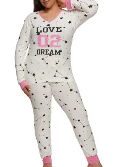 Plus Size Love 02 Dream Pajama Top And Pants