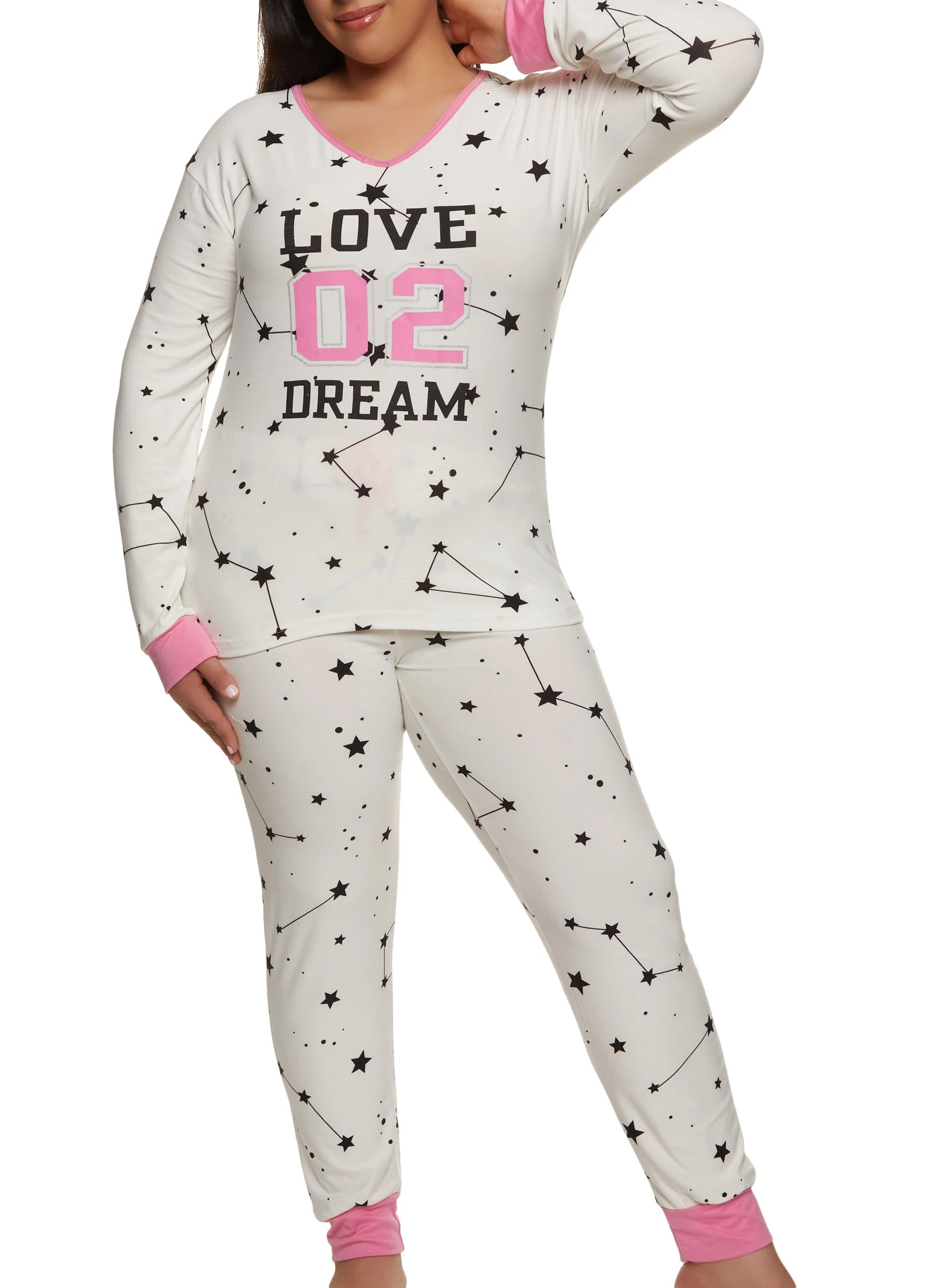 Plus Size Love 02 Dream Pajama Top And Pants