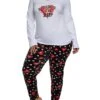 Plus Size If You Love Me Let Me Sleep Pajama Top And Pants