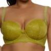 Plus Size Scalloped Floral Lace Balconette Bra | Converts To Strapless