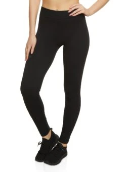 Solid Basic High Waist Leggings
