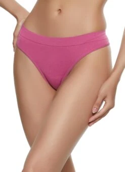 Seamless Basic Solid Thong Panty