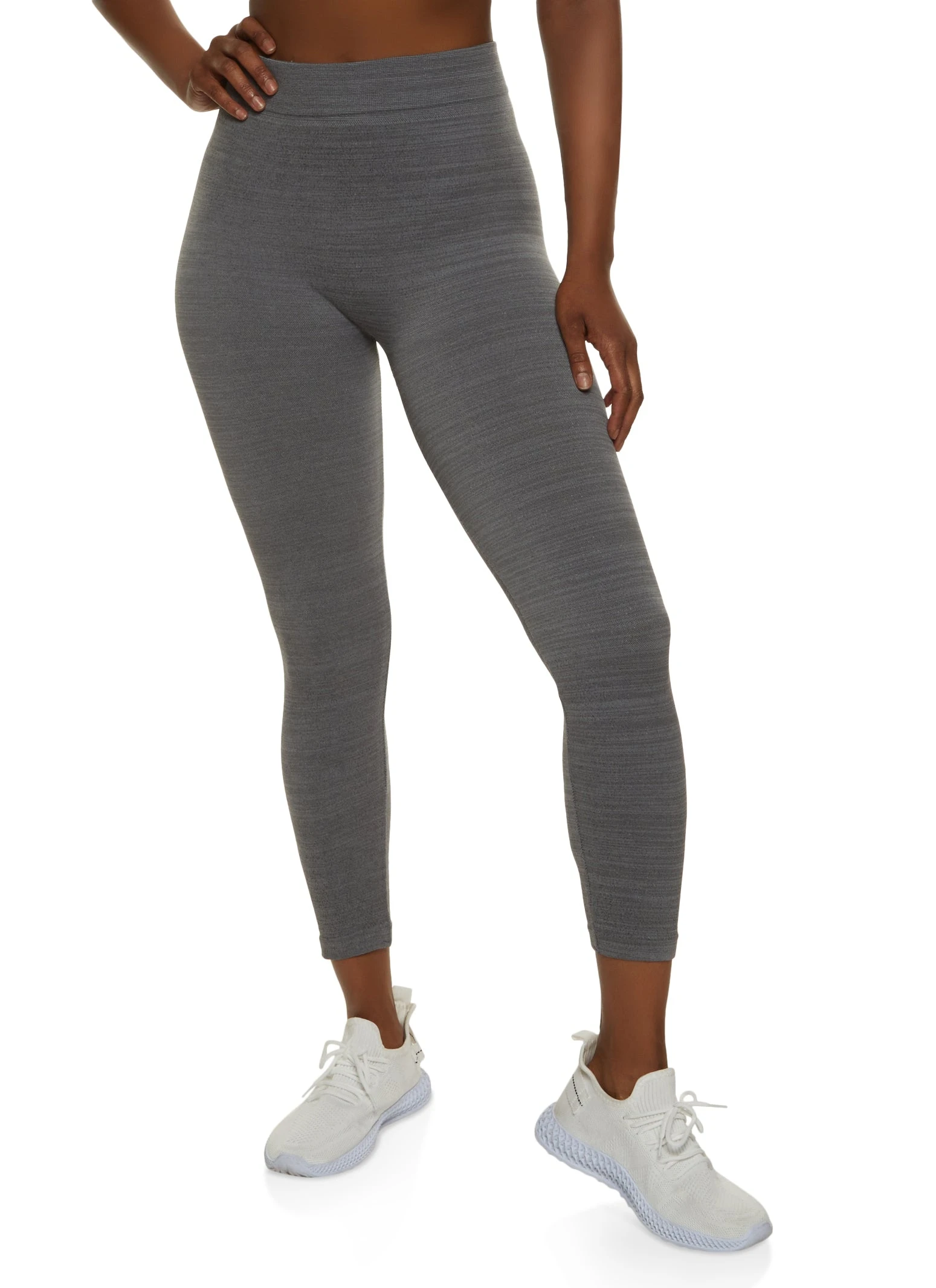 Seamless Basic Cropped Leggings - Image 2