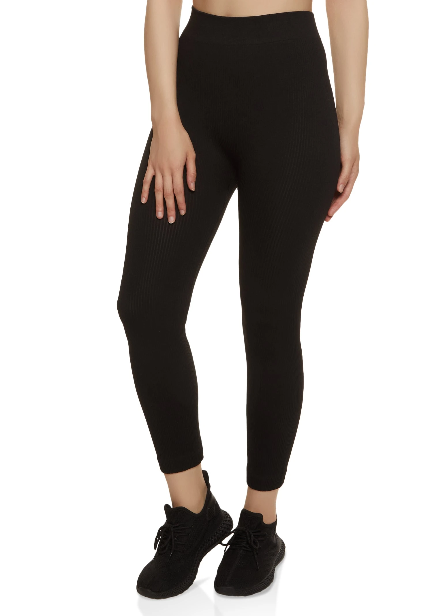 Seamless Ribbed Leggings - Image 2