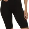 Ribbed Knit Seamless Bermuda Biker Shorts