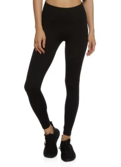 Basic Solid High Rise Leggings