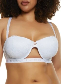 Plus Size Bebe Keyhole Balconette Bra | Convertible To Strapless